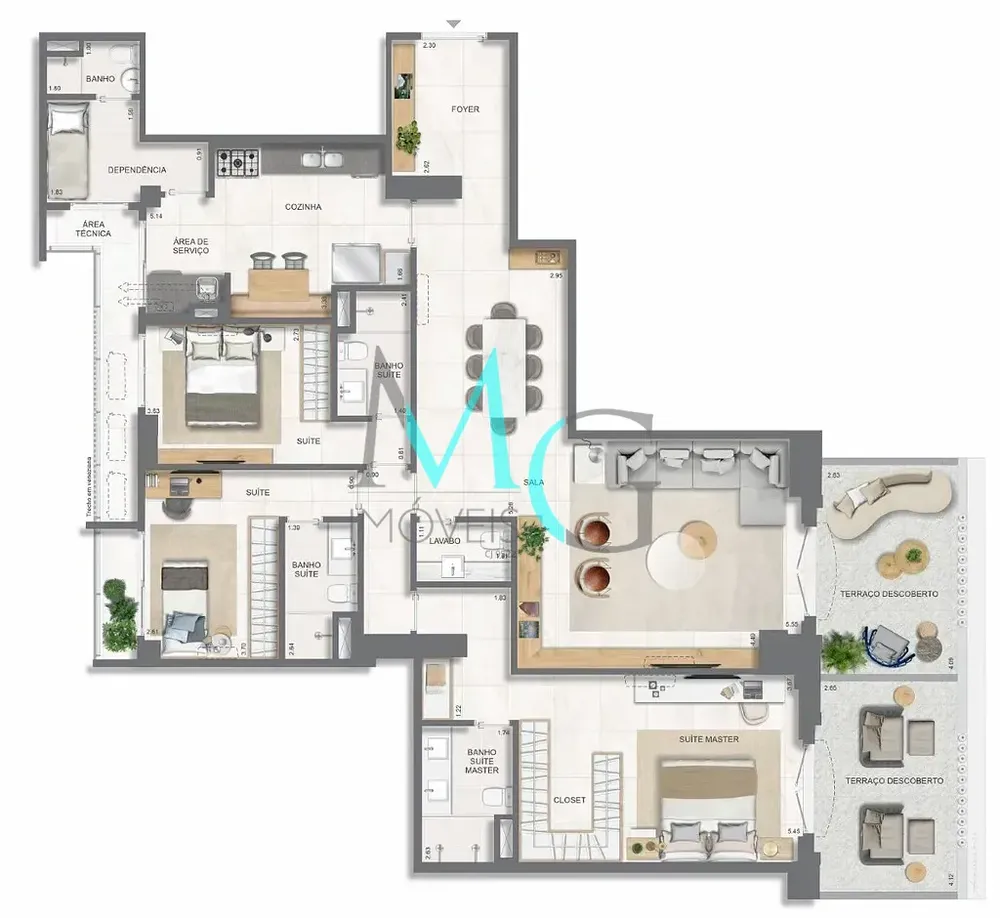 Apartamento, 4 quartos, 192 m² - Foto 65