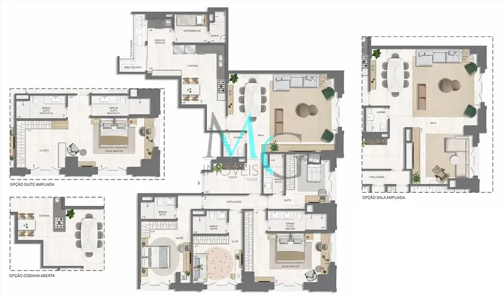 Apartamento, 4 quartos, 192 m² - Foto 72
