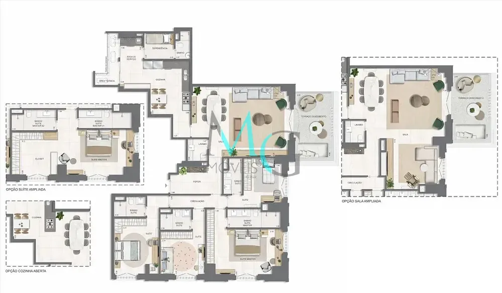 Apartamento, 4 quartos, 192 m² - Foto 76