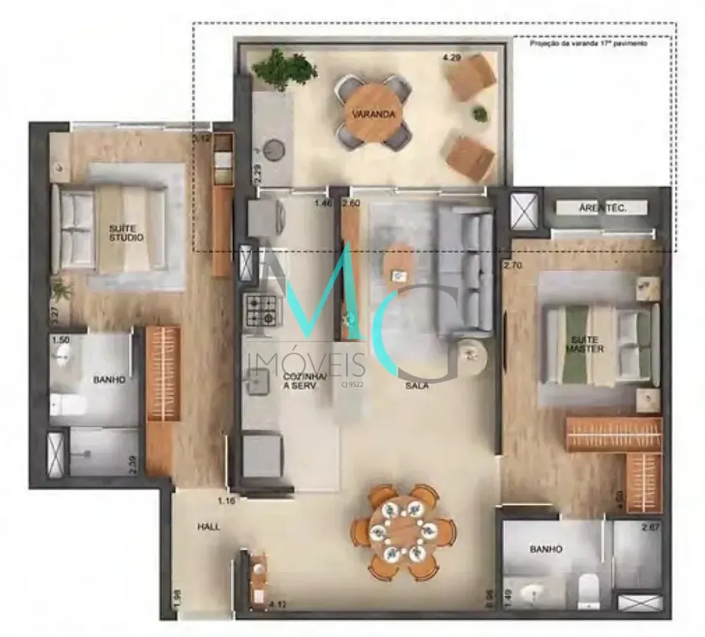 Apartamento, 2 quartos, 90 m² - Foto 11