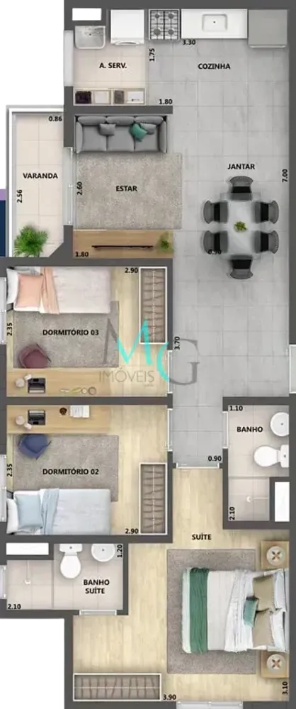 Apartamento, 2 quartos, 62 m² - Foto 18
