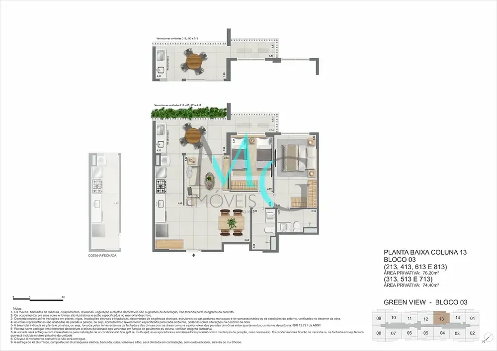 Apartamento, 3 quartos, 103 m² - Foto 62