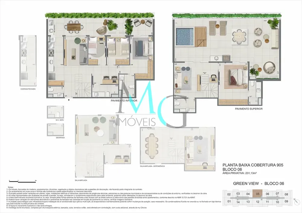 Apartamento, 3 quartos, 103 m² - Foto 100