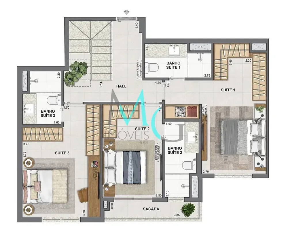 Apartamento, 2 quartos, 75 m² - Foto 51