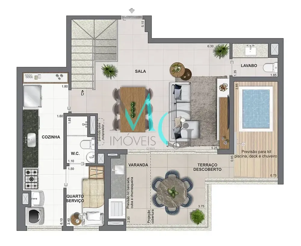 Apartamento, 2 quartos, 75 m² - Foto 52