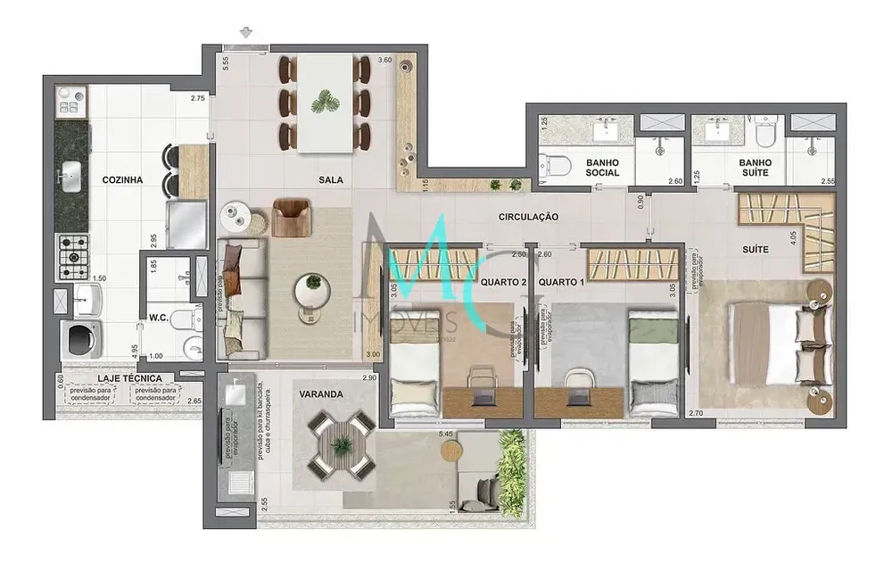 Apartamento, 2 quartos, 75 m² - Foto 45