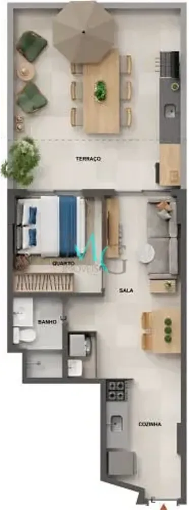 Apartamento, 1 quarto, 74 m² - Foto 32
