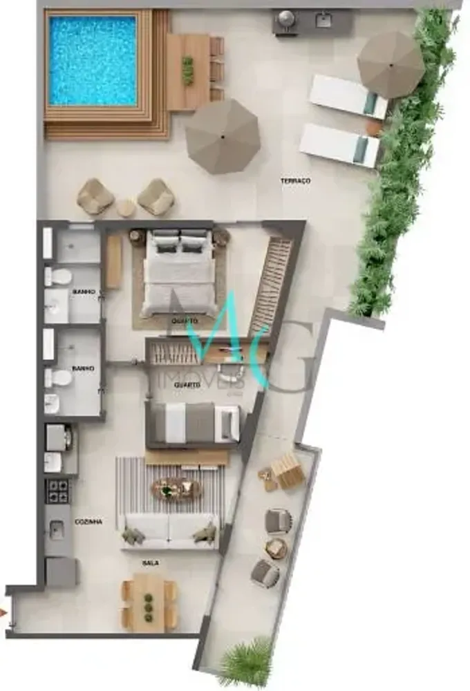 Apartamento, 1 quarto, 74 m² - Foto 41