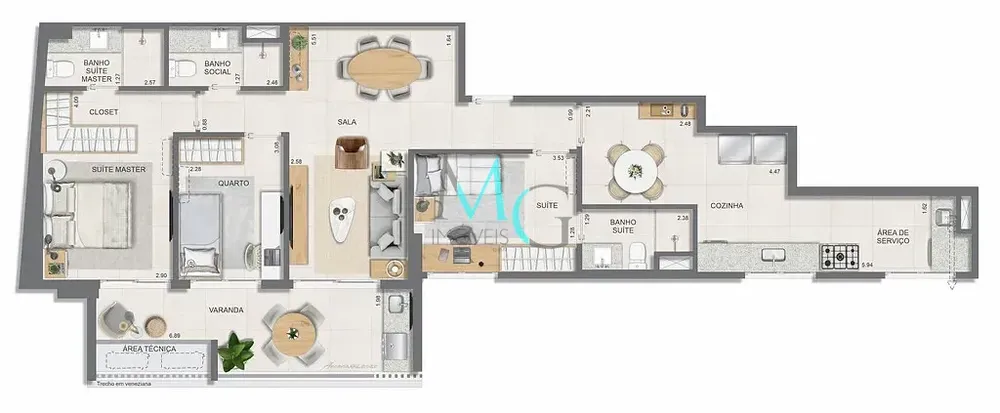 Apartamento, 3 quartos, 104 m² - Foto 32