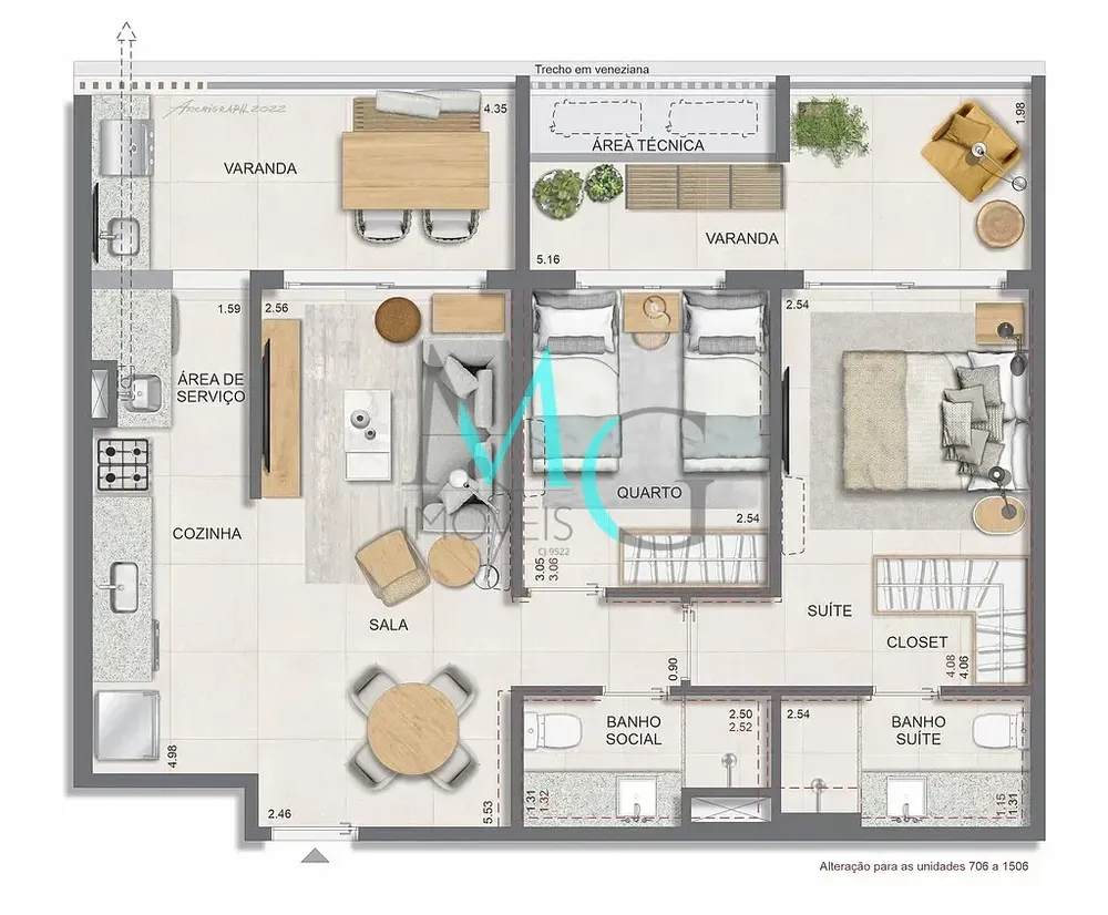 Apartamento, 3 quartos, 104 m² - Foto 28