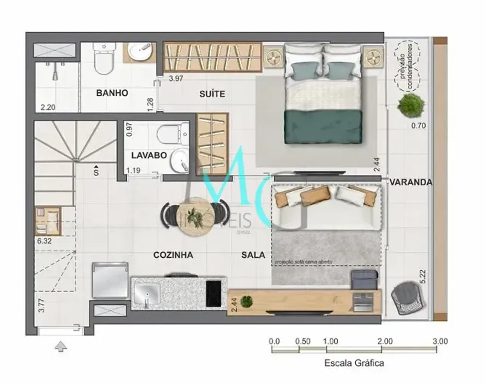 Cobertura, 1 quarto, 67 m² - Foto 38