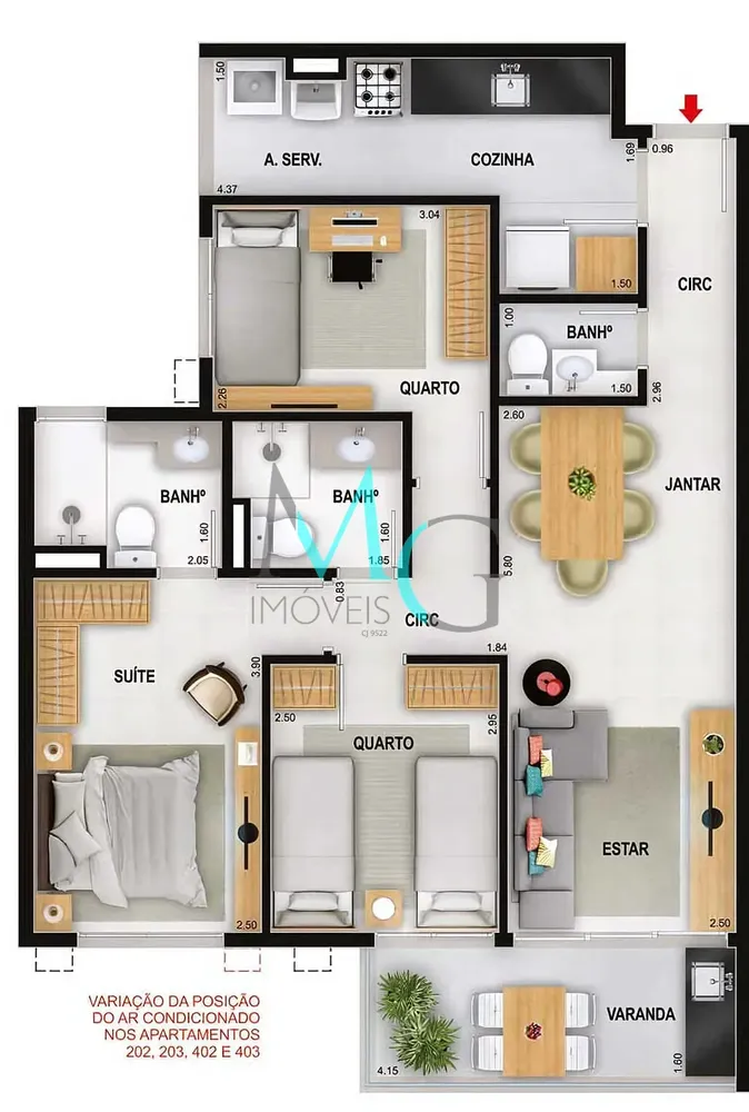 Cobertura, 2 quartos, 133 m² - Foto 47