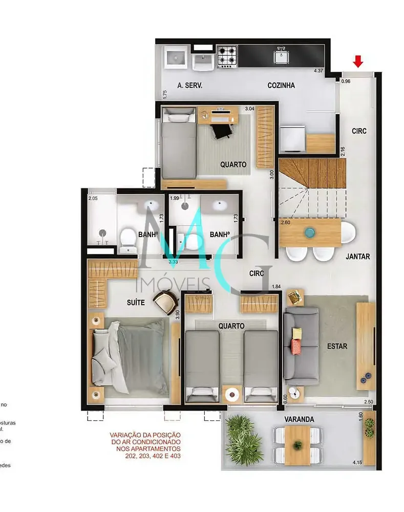 Cobertura, 2 quartos, 133 m² - Foto 27