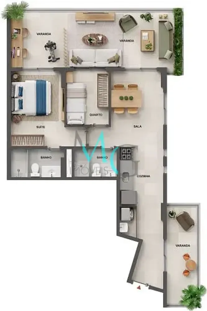 Apartamento, 1 quarto, 73 m² - Foto 22