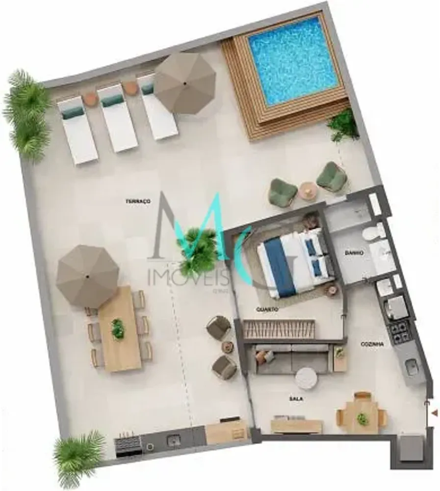 Apartamento, 1 quarto, 73 m² - Foto 42
