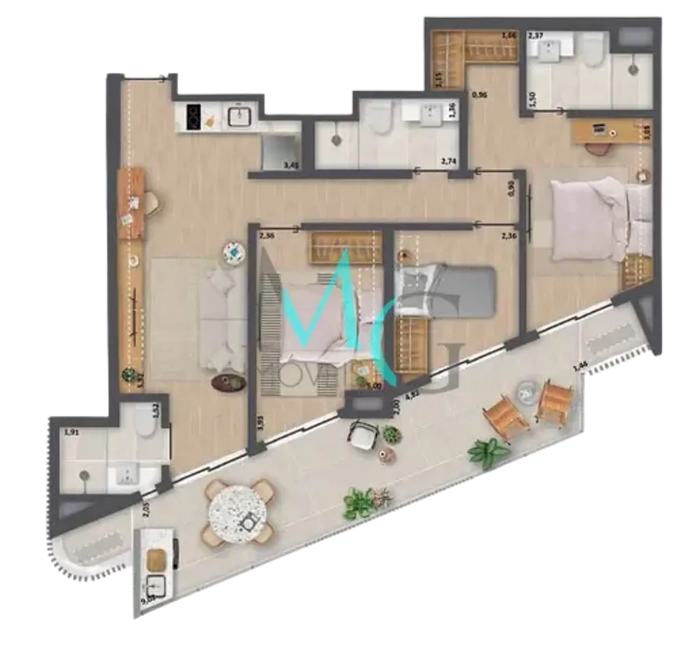 Apartamento, 2 quartos, 49 m² - Foto 30