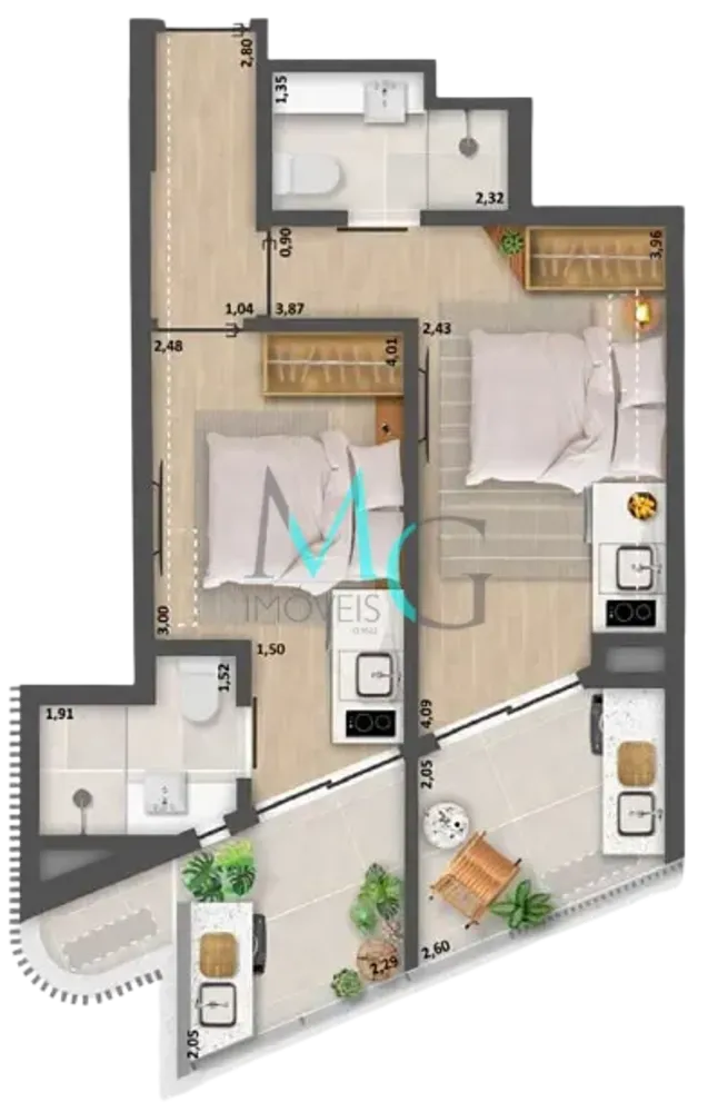 Apartamento, 2 quartos, 49 m² - Foto 16