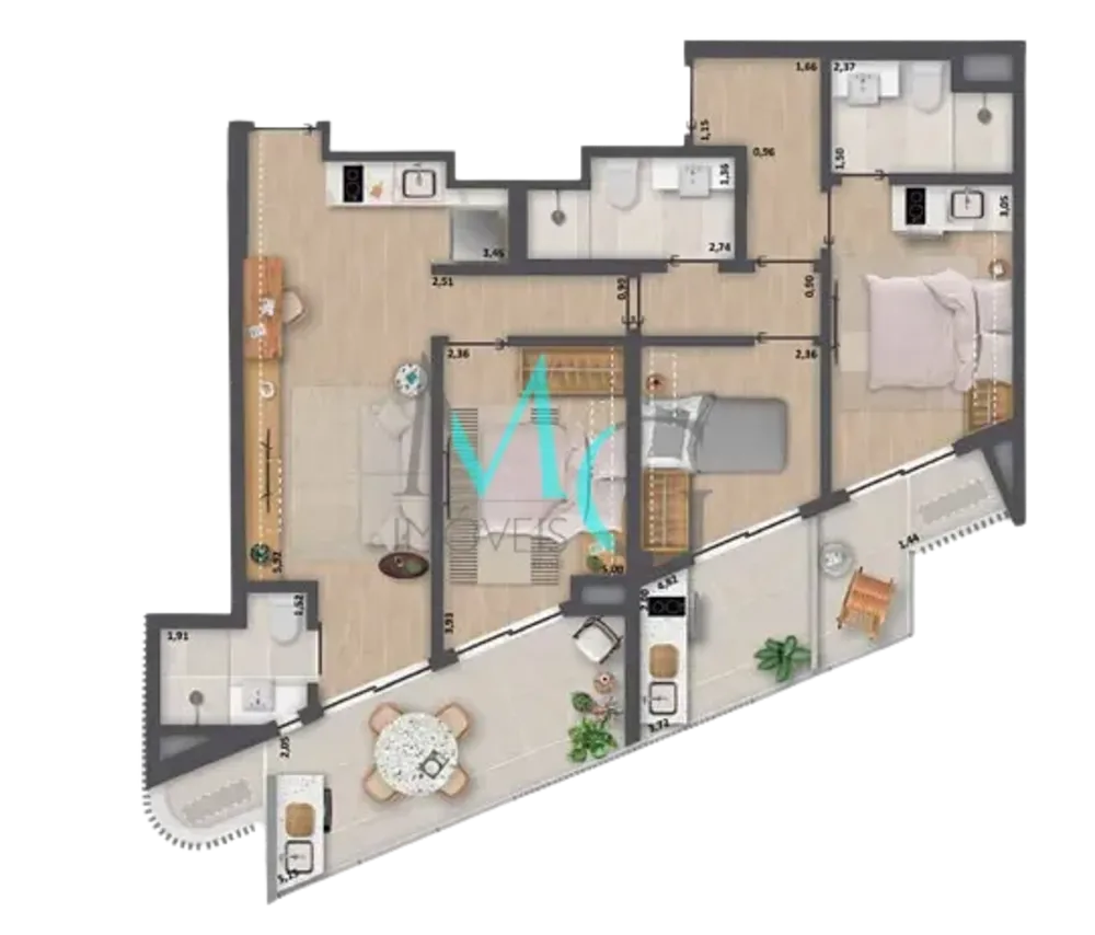 Apartamento, 2 quartos, 49 m² - Foto 21