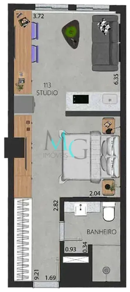 Apartamento, 1 quarto, 38 m² - Foto 41