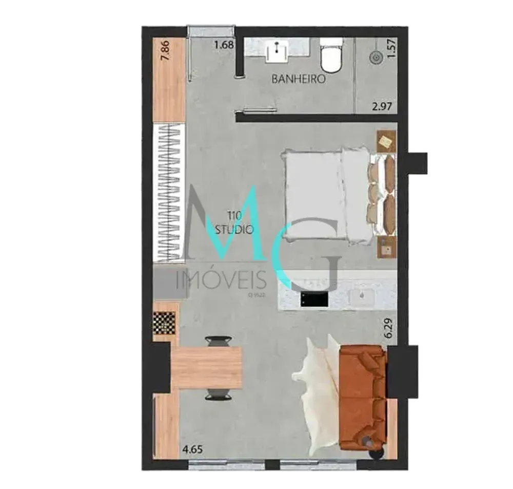 Apartamento, 1 quarto, 38 m² - Foto 38