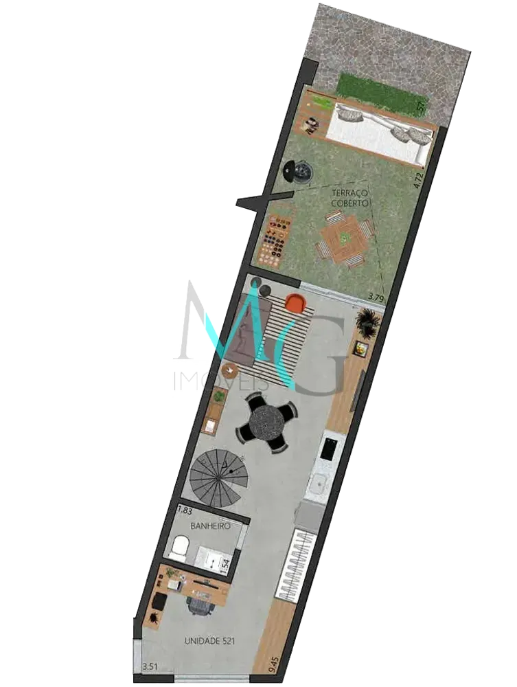 Apartamento, 1 quarto, 38 m² - Foto 50