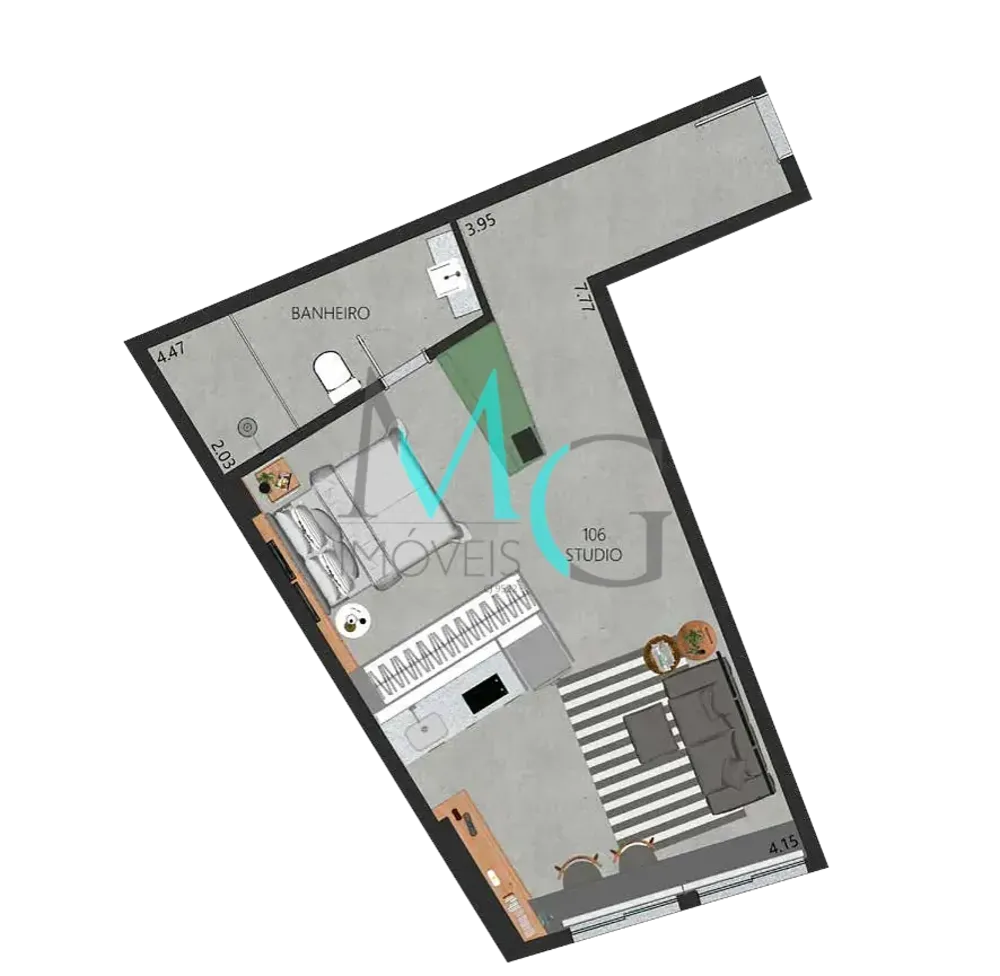Apartamento, 1 quarto, 36 m² - Foto 34