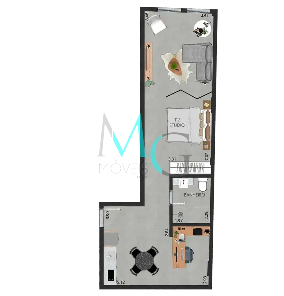 Apartamento, 1 quarto, 36 m² - Foto 40