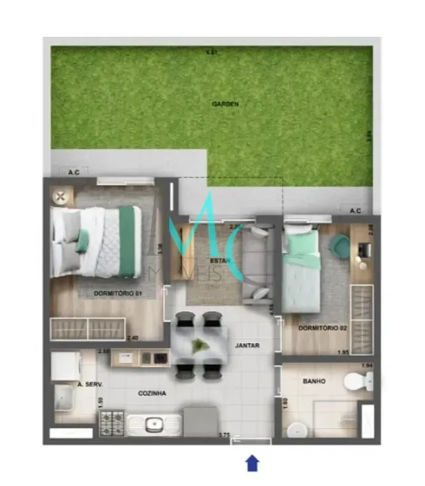 Apartamento, 2 quartos, 156 m² - Foto 41