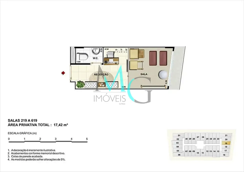Sala-Conjunto, 21 m² - Foto 1
