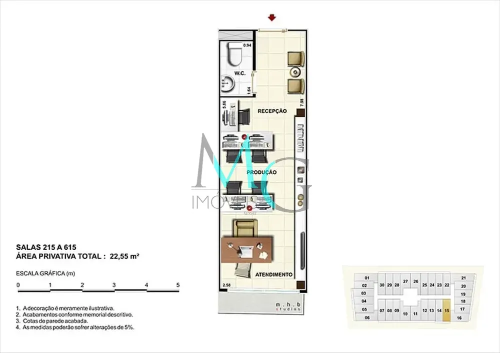 Sala-Conjunto, 21 m² - Foto 20