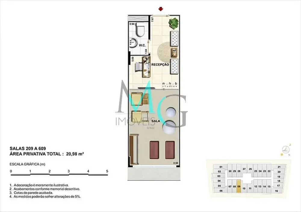 Sala-Conjunto, 21 m² - Foto 4