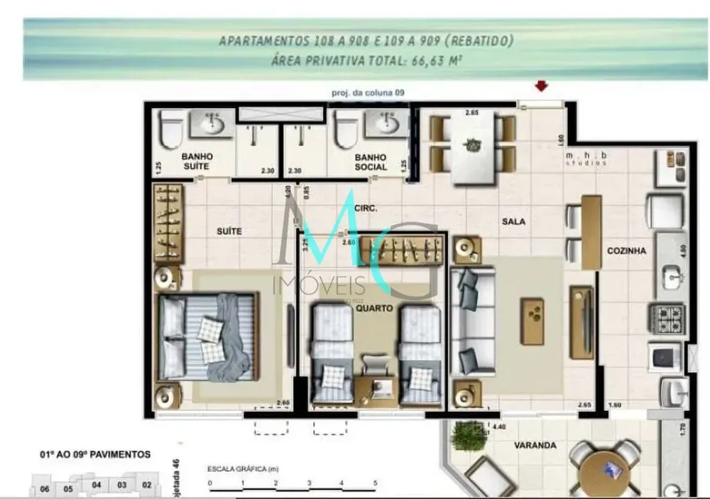 Apartamento, 3 quartos, 82 m² - Foto 43