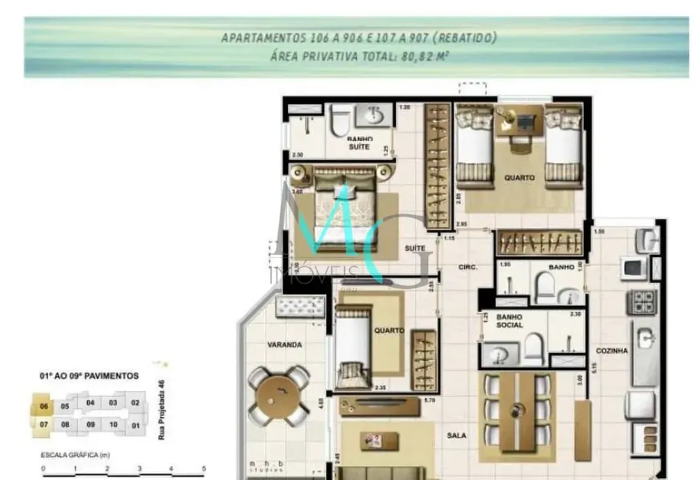 Apartamento, 3 quartos, 82 m² - Foto 11