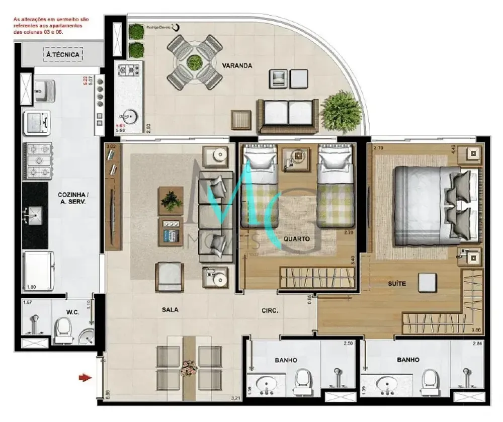 Apartamento, 2 quartos, 86 m² - Foto 24