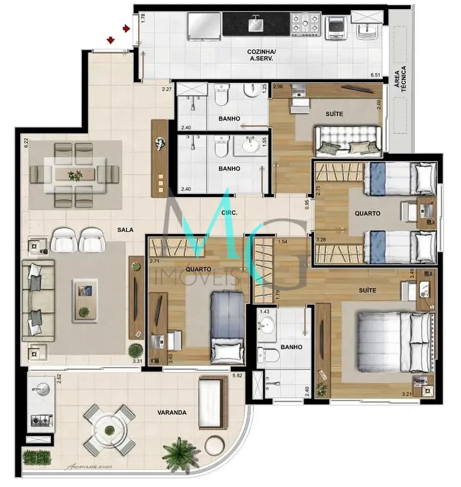 Apartamento, 2 quartos, 86 m² - Foto 29