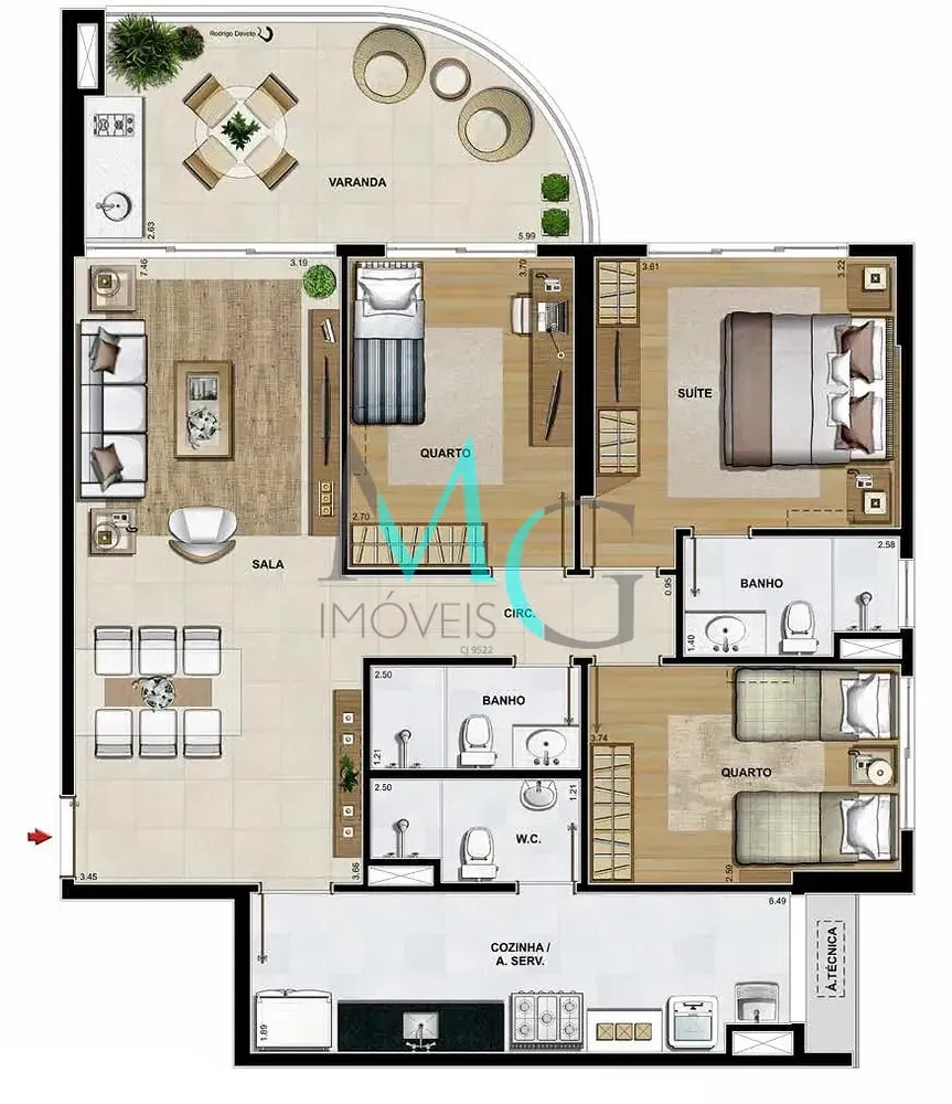 Apartamento, 2 quartos, 86 m² - Foto 25