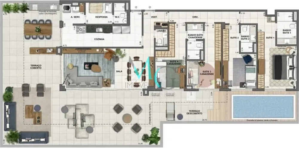 Apartamento, 4 quartos, 227 m² - Foto 44