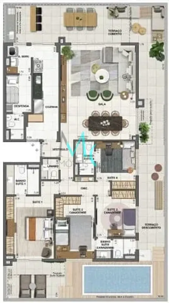 Apartamento, 4 quartos, 227 m² - Foto 46