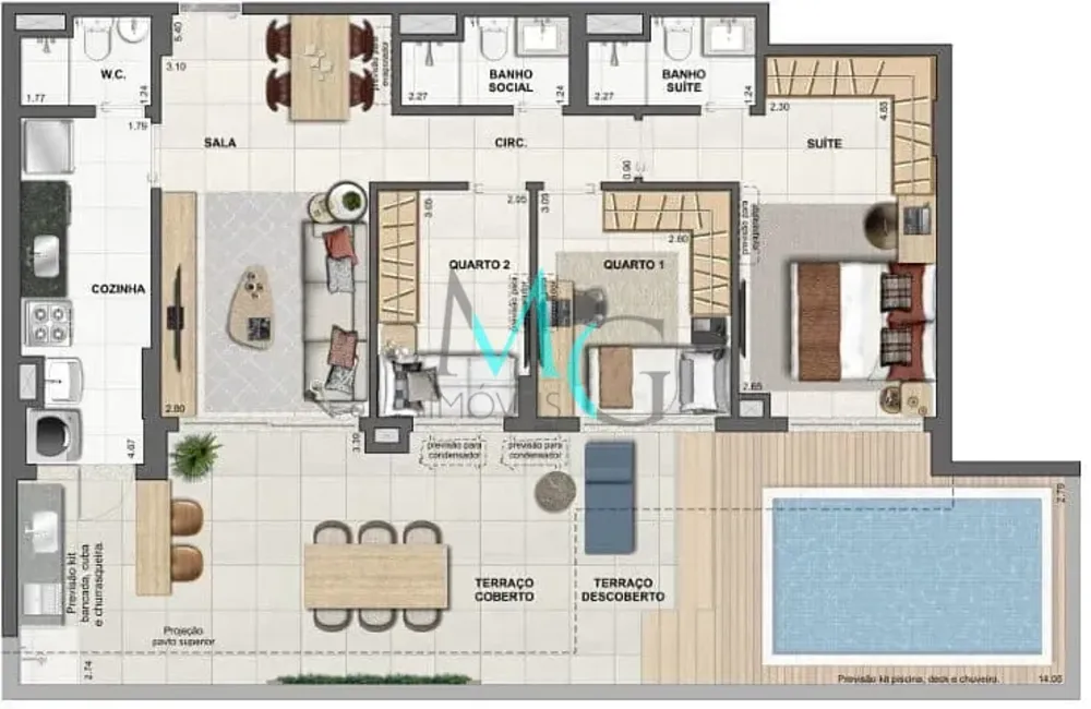 Apartamento, 4 quartos, 227 m² - Foto 65