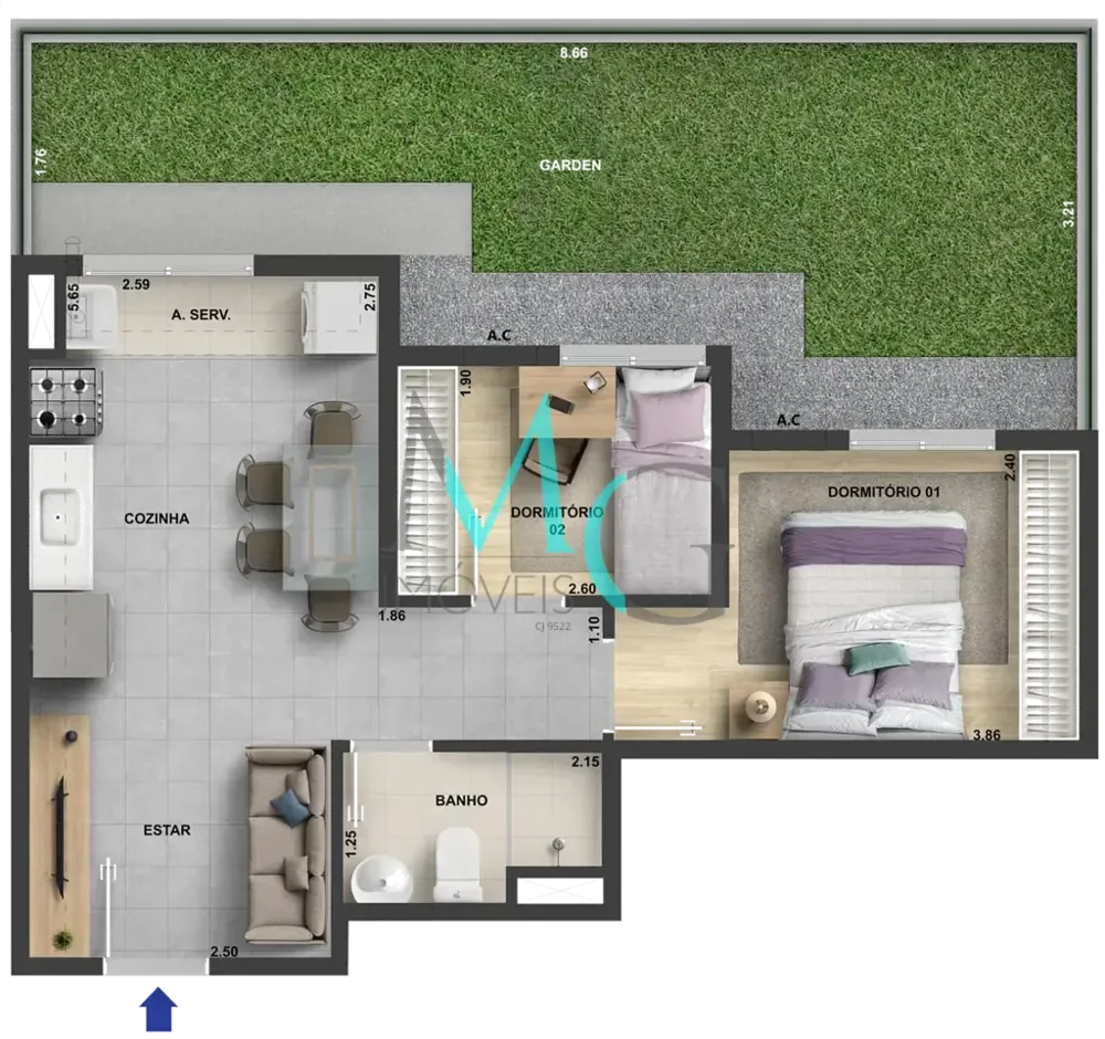 Apartamento, 2 quartos, 57 m² - Foto 18