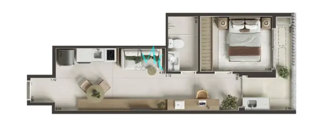 Apartamento, 1 quarto, 41 m² - Foto 5