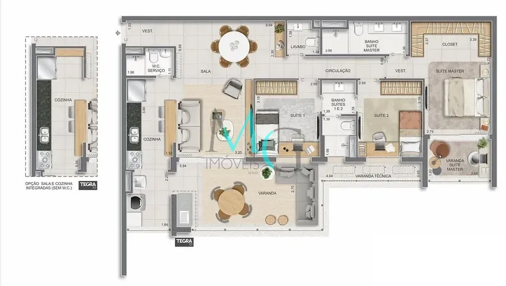 Apartamento, 3 quartos, 186 m² - Foto 108