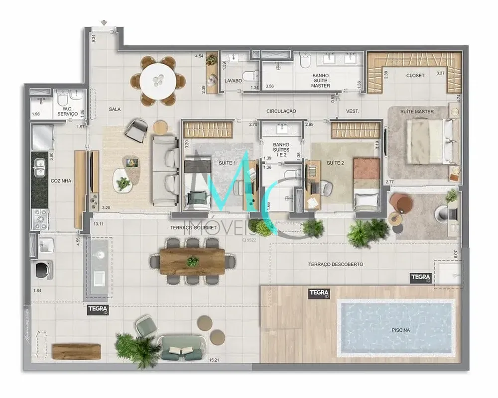 Apartamento, 3 quartos, 186 m² - Foto 40