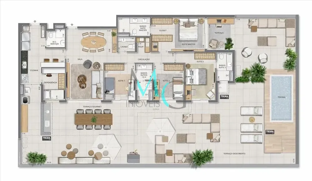 Apartamento, 3 quartos, 186 m² - Foto 37