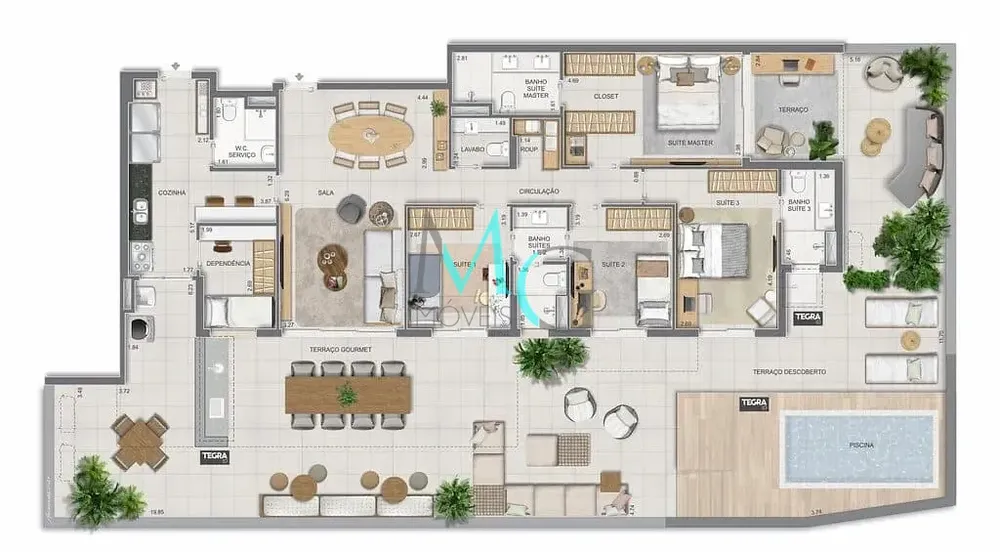Apartamento, 3 quartos, 186 m² - Foto 127
