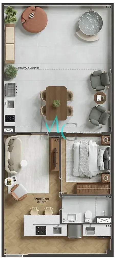 Apartamento, 3 quartos, 99 m² - Foto 25