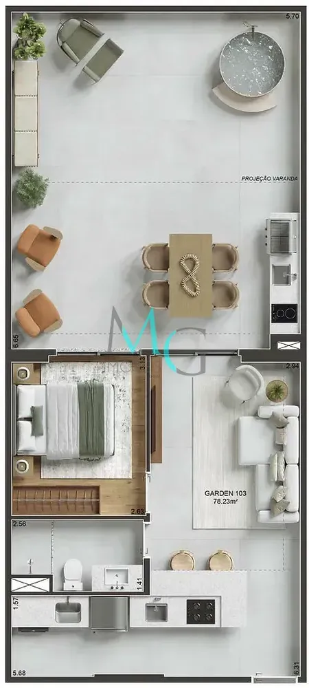 Apartamento, 3 quartos, 99 m² - Foto 24