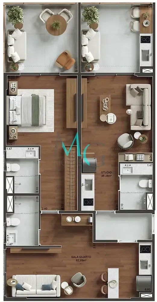 Apartamento, 3 quartos, 99 m² - Foto 27