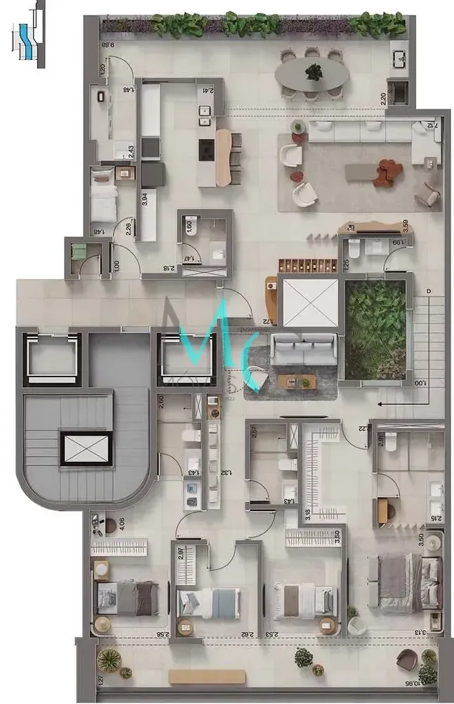 Apartamento, 4 quartos, 341 m² - Foto 18