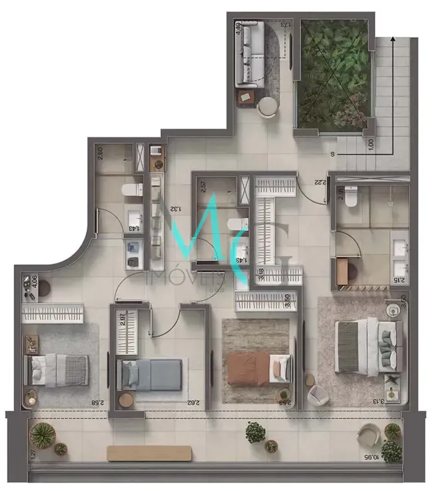 Apartamento, 4 quartos, 341 m² - Foto 22